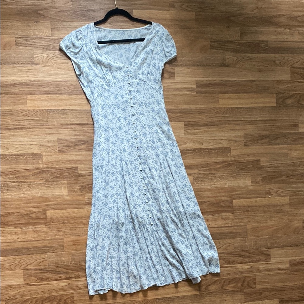 Floral Blue Dress